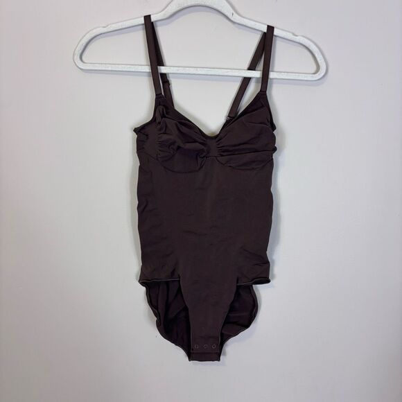 Skims Brown Full Coverage Tank Top Bodysuit 2X - Picture 1 of 5